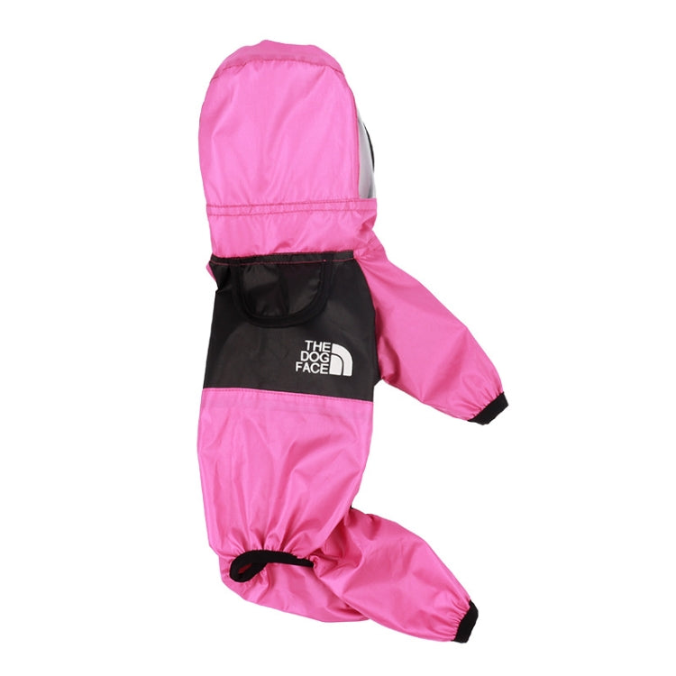 Seasons Universal Raincoat For Dogs Four-Legged Clothing Transparent PU Waterproof Clothing, Size: XXXL