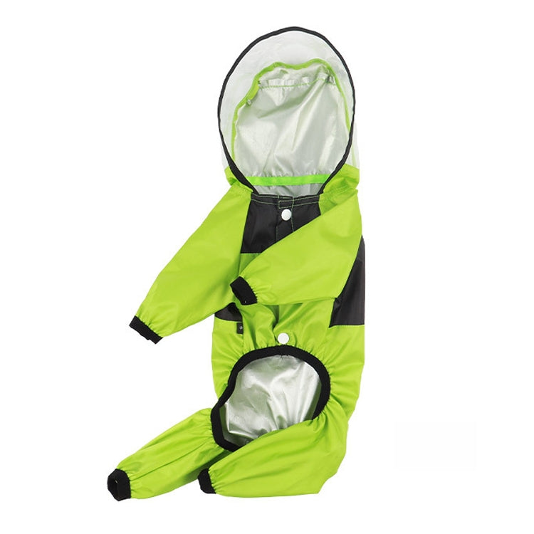 Seasons Universal Raincoat For Dogs Four-Legged Clothing Transparent PU Waterproof Clothing, Size: XXXL