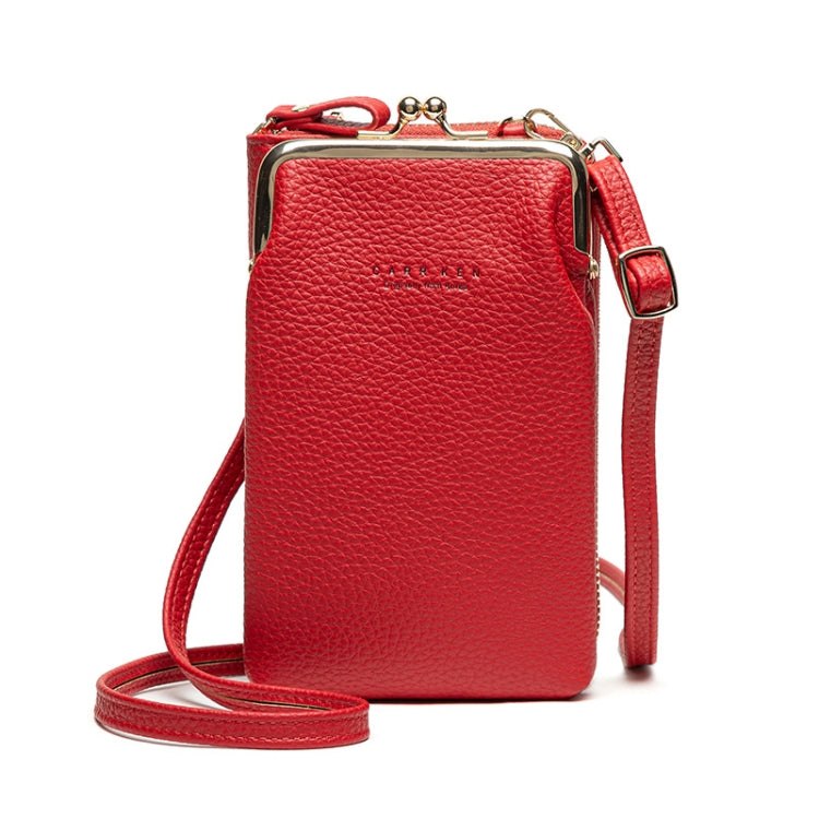 H2107 Ladies Mobile Phone Bag Shoulder Messenger Bag Pebbled Zipper Wallet