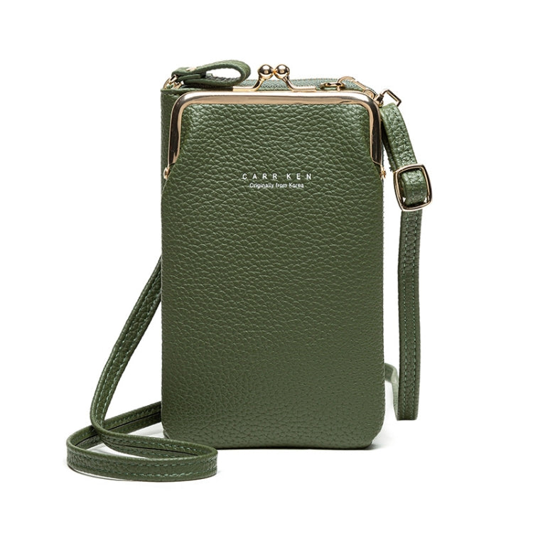 H2107 Ladies Mobile Phone Bag Shoulder Messenger Bag Pebbled Zipper Wallet