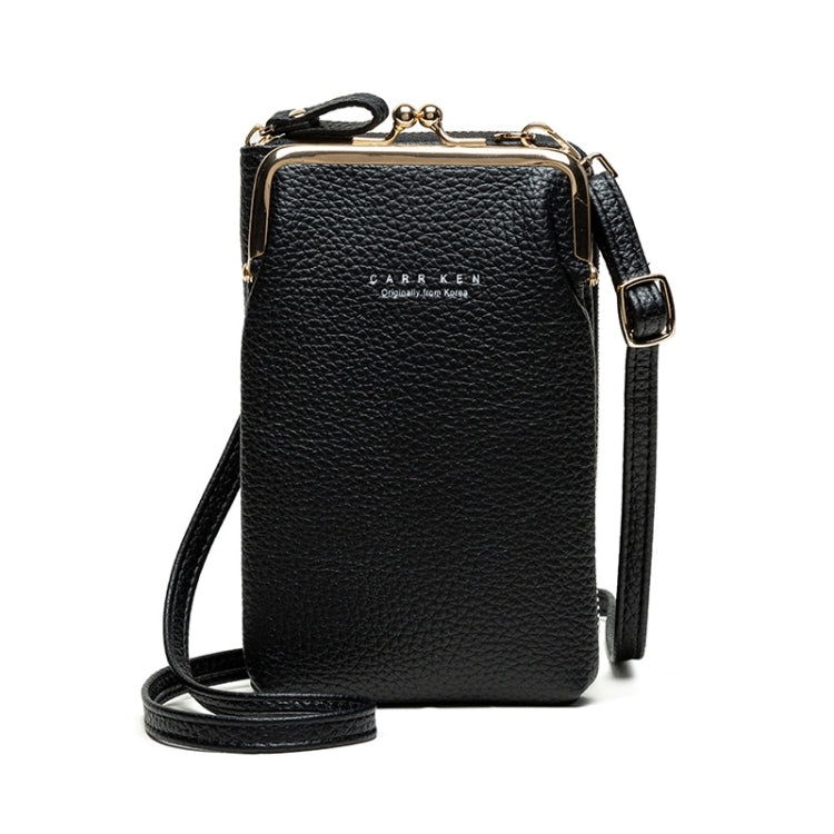 H2107 Ladies Mobile Phone Bag Shoulder Messenger Bag Pebbled Zipper Wallet