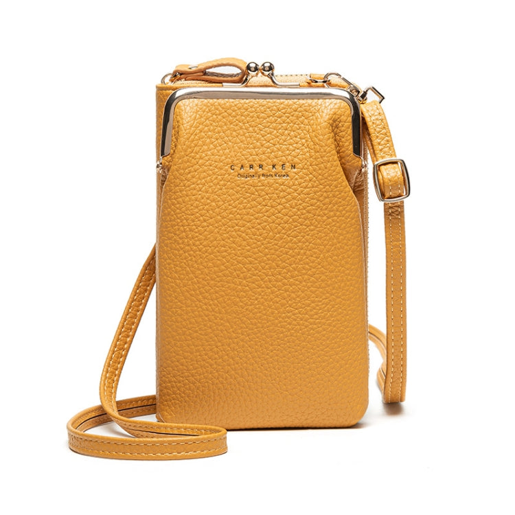 H2107 Ladies Mobile Phone Bag Shoulder Messenger Bag Pebbled Zipper Wallet