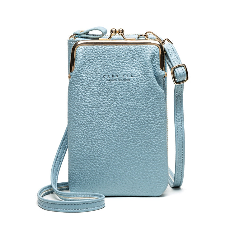 H2107 Ladies Mobile Phone Bag Shoulder Messenger Bag Pebbled Zipper Wallet