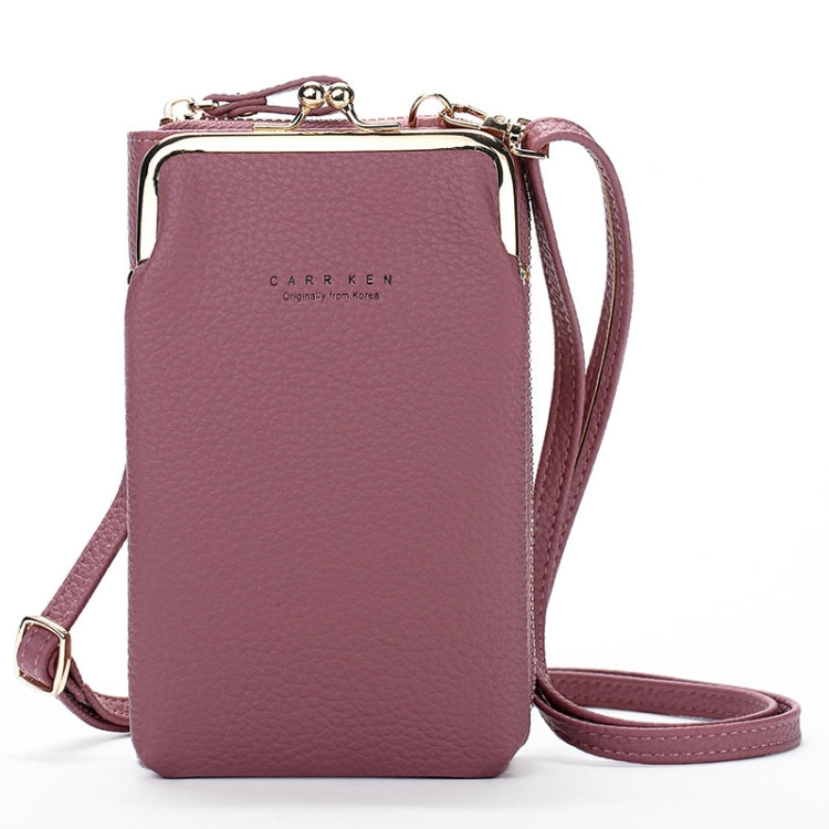 H2107 Ladies Mobile Phone Bag Shoulder Messenger Bag Pebbled Zipper Wallet