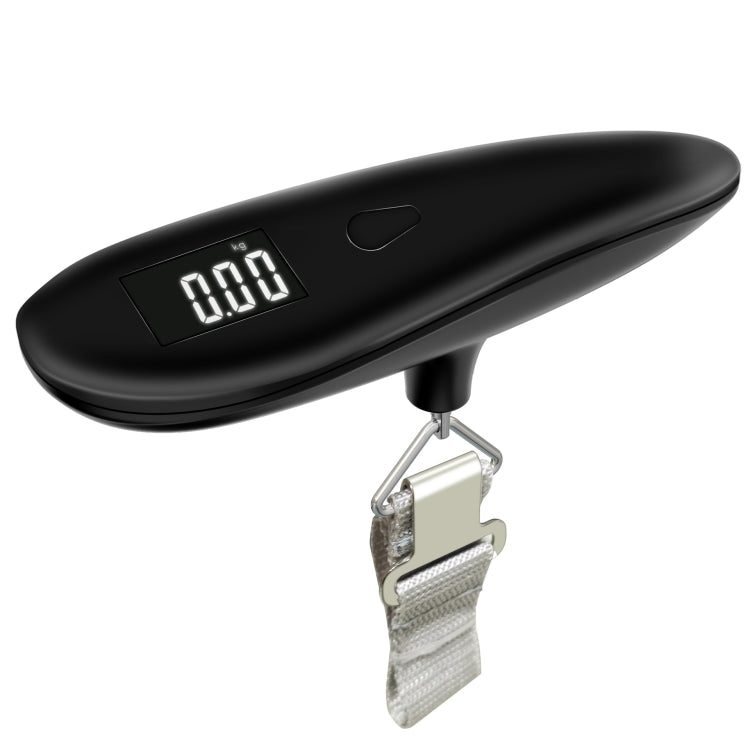 50kg/0.05kg  Baggage Scales Portable Luggage Scales Express Package Scales Hand-Held Electronic Scale(Black + Gray Weaving)