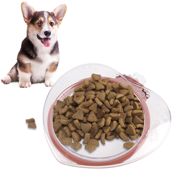2 PCS Pet Bowl Love Hanging Fixed Feeding Bowl Dog Rice Bowl Cat Feeder