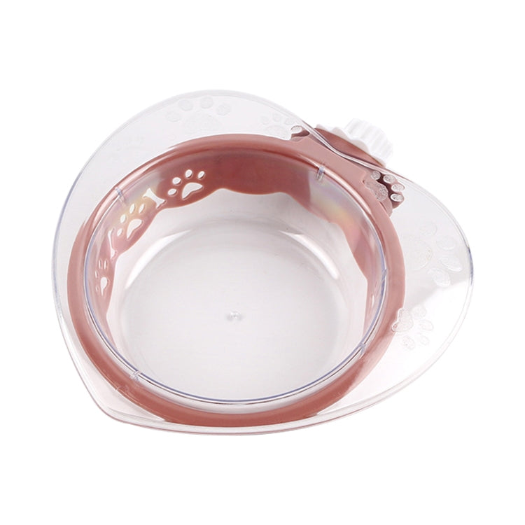 2 PCS Pet Bowl Love Hanging Fixed Feeding Bowl Dog Rice Bowl Cat Feeder