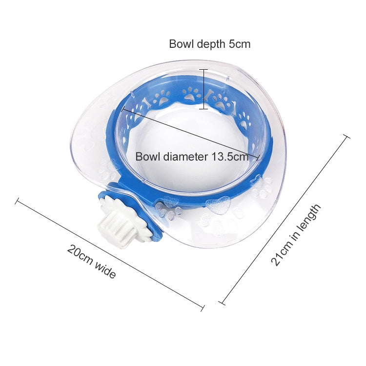 2 PCS Pet Bowl Love Hanging Fixed Feeding Bowl Dog Rice Bowl Cat Feeder