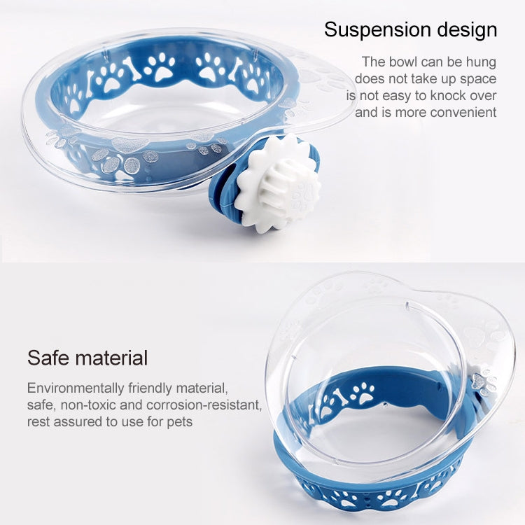 2 PCS Pet Bowl Love Hanging Fixed Feeding Bowl Dog Rice Bowl Cat Feeder