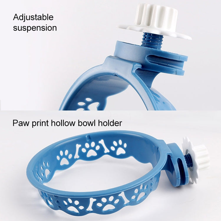 2 PCS Pet Bowl Love Hanging Fixed Feeding Bowl Dog Rice Bowl Cat Feeder