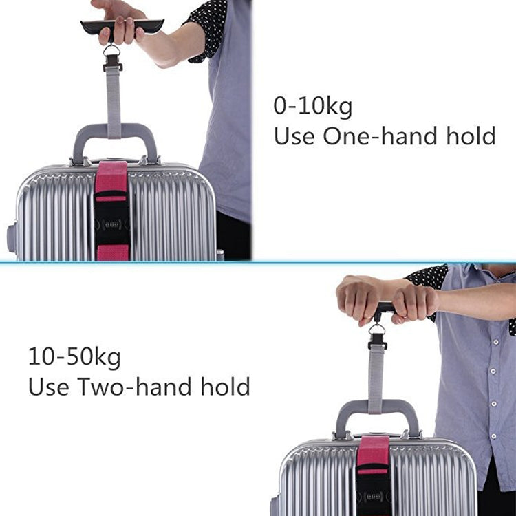 50kg/50g  Luggage Scale Electronic Scale Fishing Scale With Spirit Level & Overweight Reminder Function