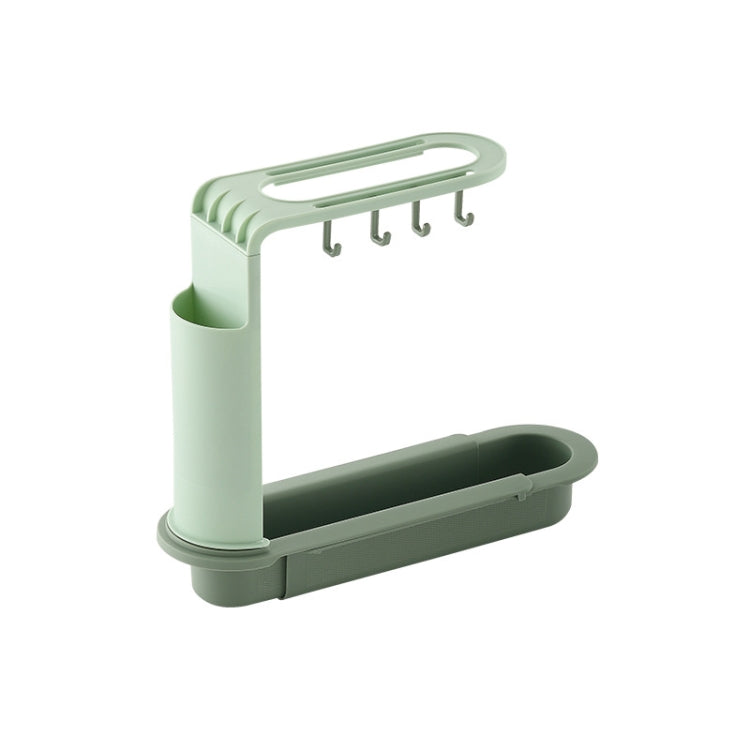 2 PCS Sink Telescopic Storage Drain Rack Kitchen Shelf Dishwashing Cloth Rack
