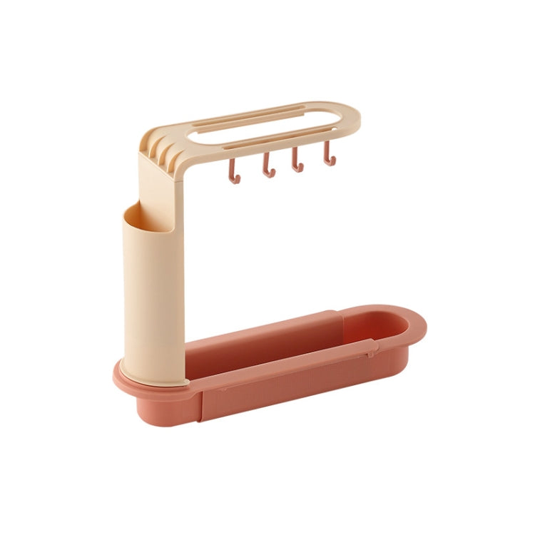 2 PCS Sink Telescopic Storage Drain Rack Kitchen Shelf Dishwashing Cloth Rack