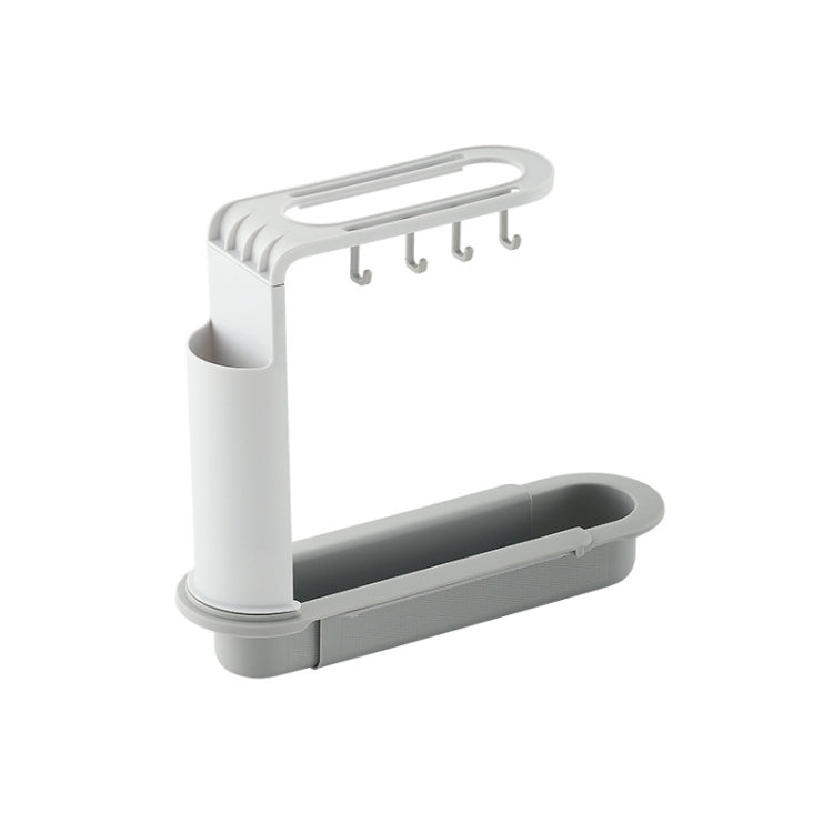 2 PCS Sink Telescopic Storage Drain Rack Kitchen Shelf Dishwashing Cloth Rack