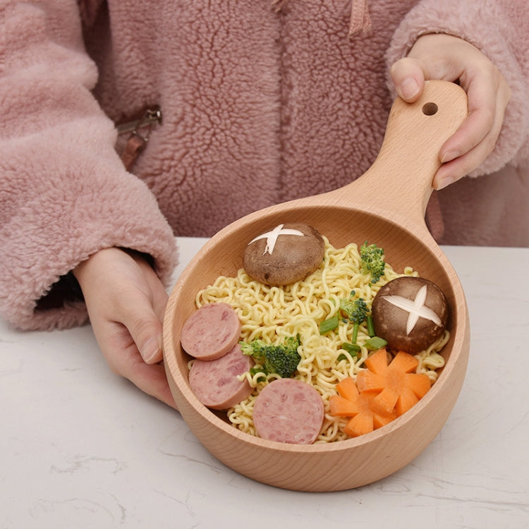 Instant Noodle Bowl Wooden Kimchi Bowl Fruit Salad Wooden Bowl With Handle Large