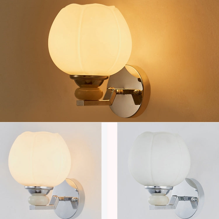 2031 Modern Bedside Wall Light LED Bedroom Personality Simple Wall Light Living Room Hallway Staircase, Power source: 12W Warm Light( Orange)
