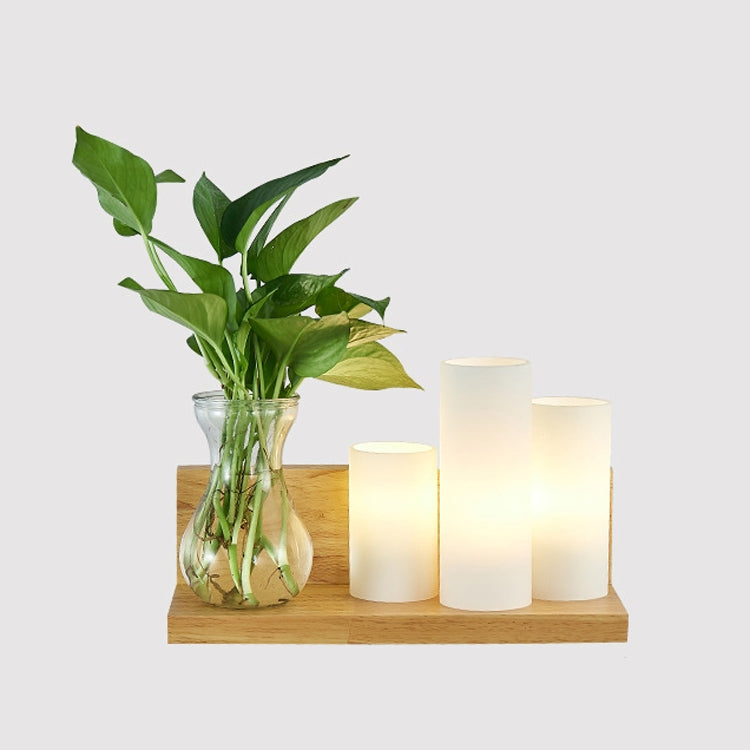Wooden Bedside Wall Lamp Led Indoor Corridor Aisle Balcony Wall Lamp, Power source: Without Light Bulb