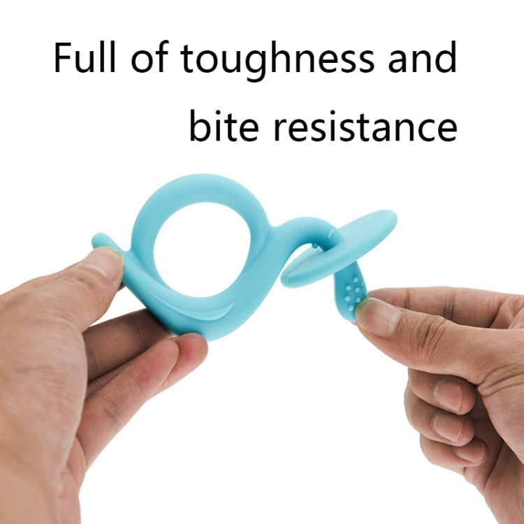 3 PCS Baby Soothing Teether Three-Dimensional Snail Silicone Molar Stick Toy