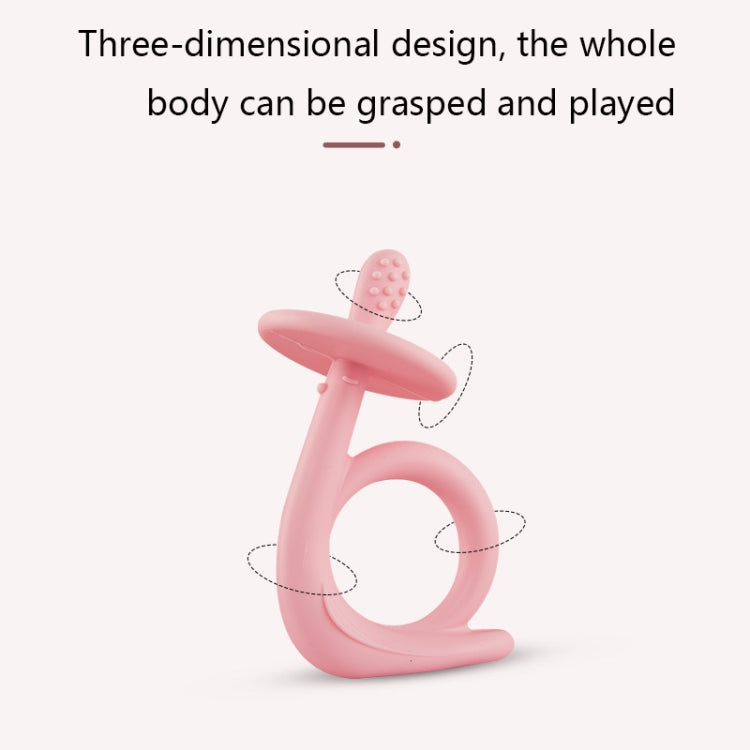 3 PCS Baby Soothing Teether Three-Dimensional Snail Silicone Molar Stick Toy