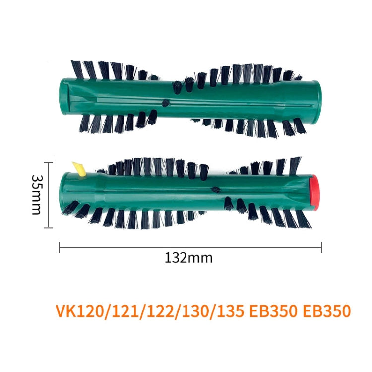 One Pair For Vorwerk Vacuum Cleaner VK120/VK121/VK122/VK130/VK135/EB350 Roller Brush Main Brush