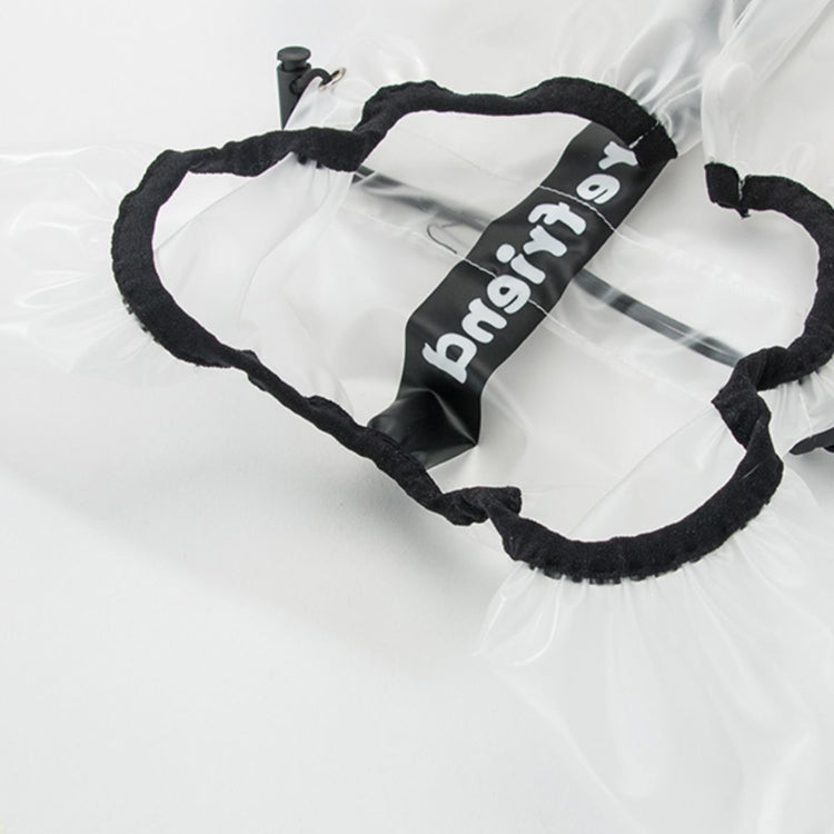Dog Raincoat Four Foot Waterproof Transparent Reflective Poncho, Size: L
