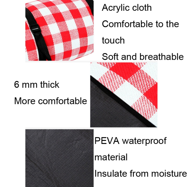 FP1409 6mm Thickened Moisture-Proof Beach Mat Outdoor Camping Tent Mat With Storage Bag 200x200cm