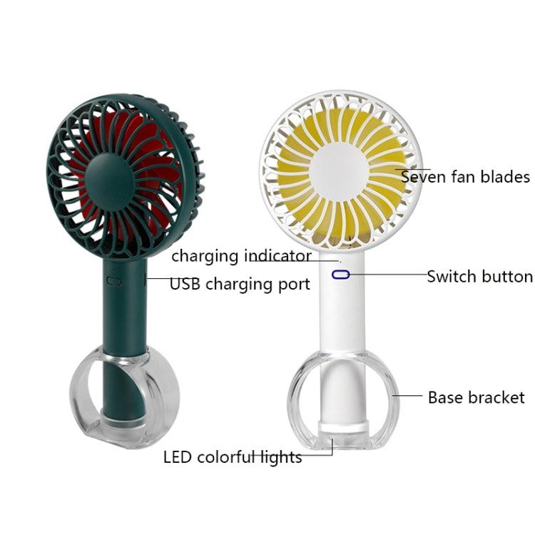FS-H01 USB Portable Ultra-quiet Large Wind Hand-held Desktop Student Dormitory Household Mini Fan