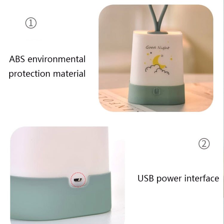 TM-05 USB Energy-Saving Eye-Catching Portable LED Night Lamp Bed Emergency Feeding Lamp