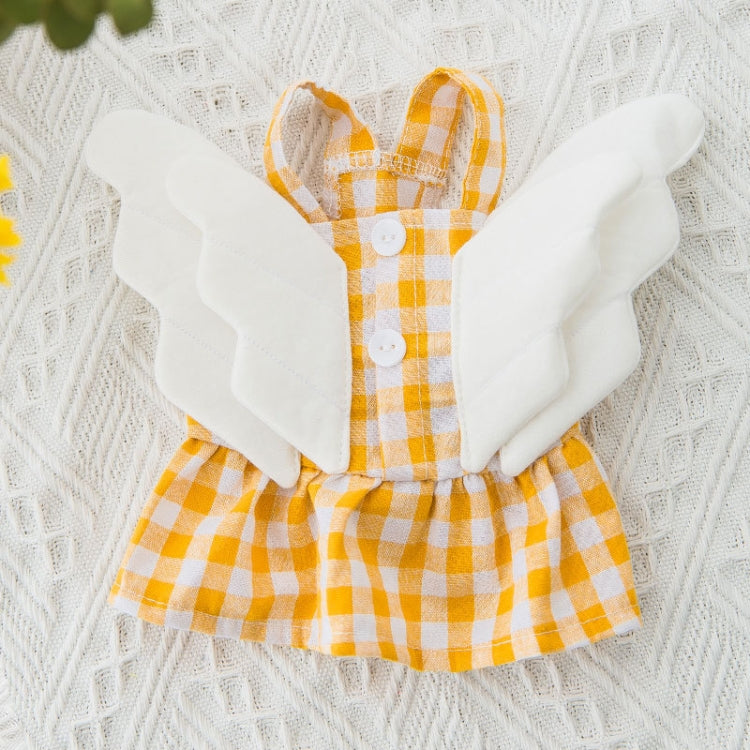 Wings Plaid Skirt Pet Clothes Dog ??Cat Skirt, Size: S