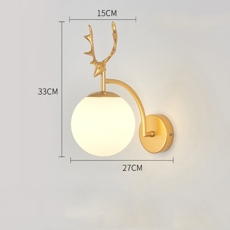 LED Glass Wall Bedroom Bedside Lamp Living Room Study Staircase Wall Lamp, Power source: 5W White Light