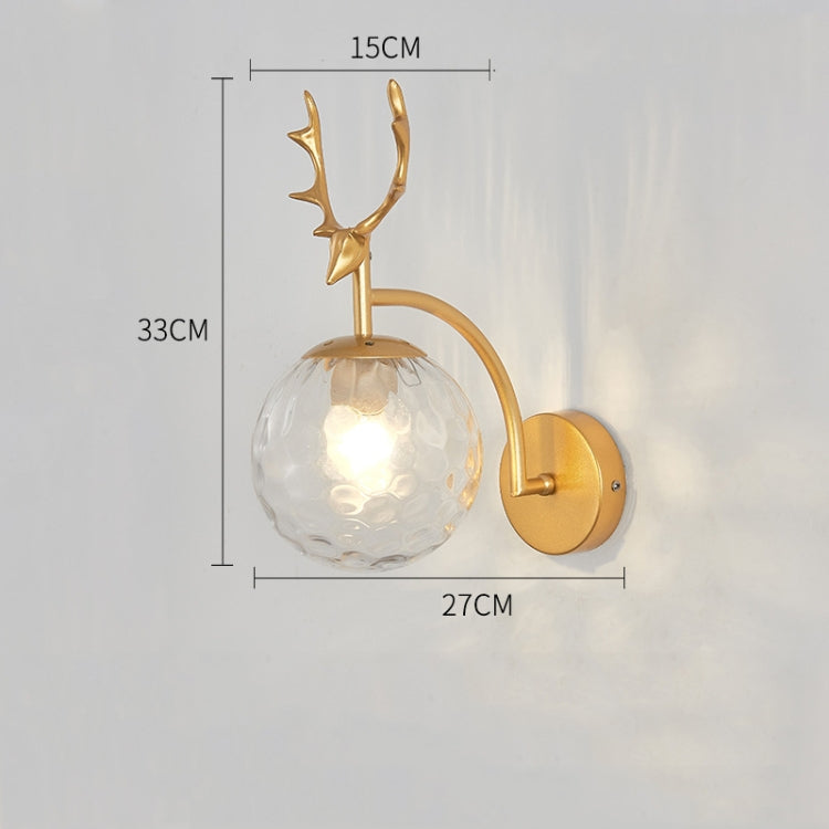 LED Glass Wall Bedroom Bedside Lamp Living Room Study Staircase Wall Lamp, Power source: 12W White Light