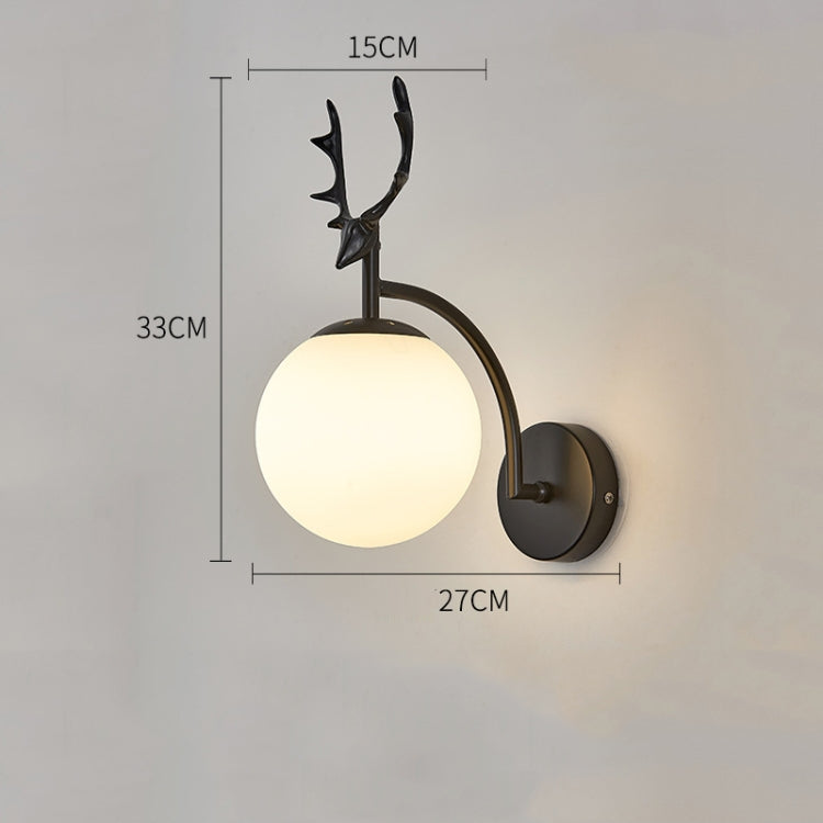 LED Glass Wall Bedroom Bedside Lamp Living Room Study Staircase Wall Lamp, Power source: 12W White Light