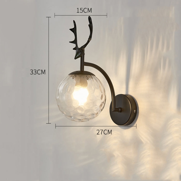 LED Glass Wall Bedroom Bedside Lamp Living Room Study Staircase Wall Lamp, Power source: 12W White Light