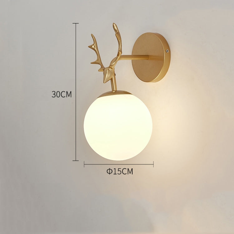 LED Glass Wall Bedroom Bedside Lamp Living Room Study Staircase Wall Lamp, Power source: 12W White Light