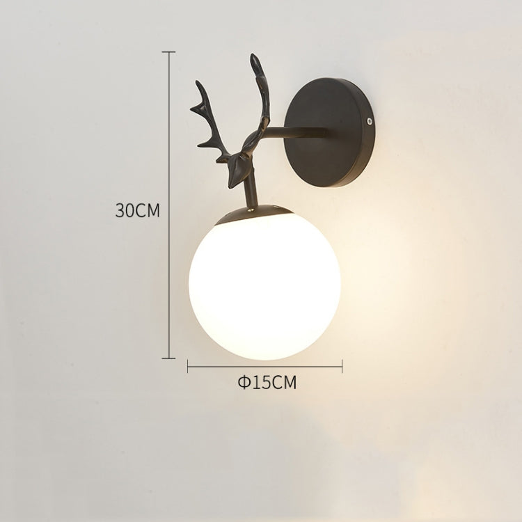 LED Glass Wall Bedroom Bedside Lamp Living Room Study Staircase Wall Lamp, Power source: 12W White Light