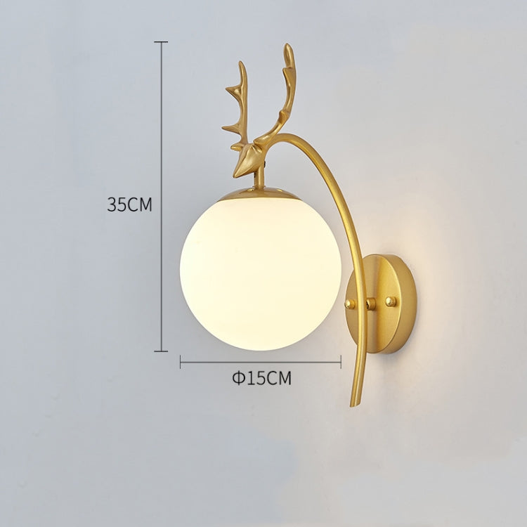 LED Glass Wall Bedroom Bedside Lamp Living Room Study Staircase Wall Lamp, Power source: 12W White Light