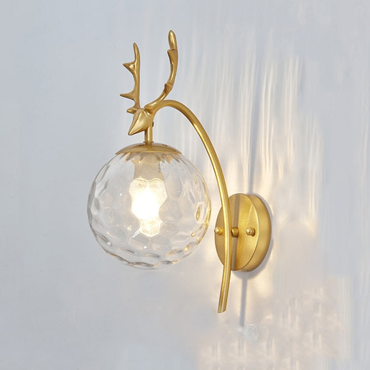LED Glass Wall Bedroom Bedside Lamp Living Room Study Staircase Wall Lamp, Power source: 12W White Light