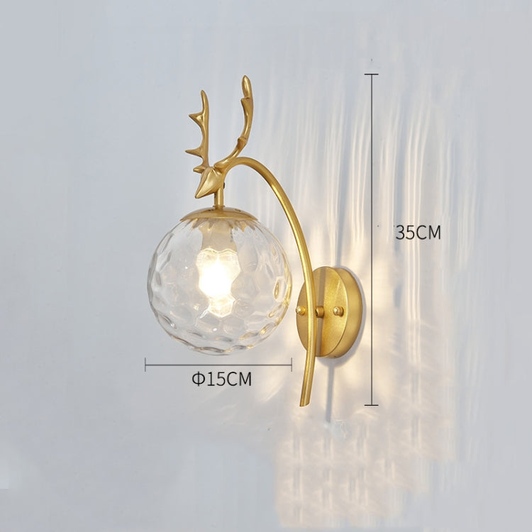 LED Glass Wall Bedroom Bedside Lamp Living Room Study Staircase Wall Lamp, Power source: 12W White Light