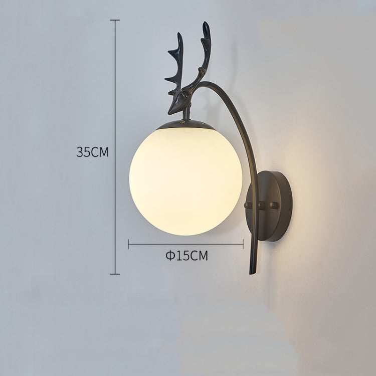 LED Glass Wall Bedroom Bedside Lamp Living Room Study Staircase Wall Lamp, Power source: 12W White Light
