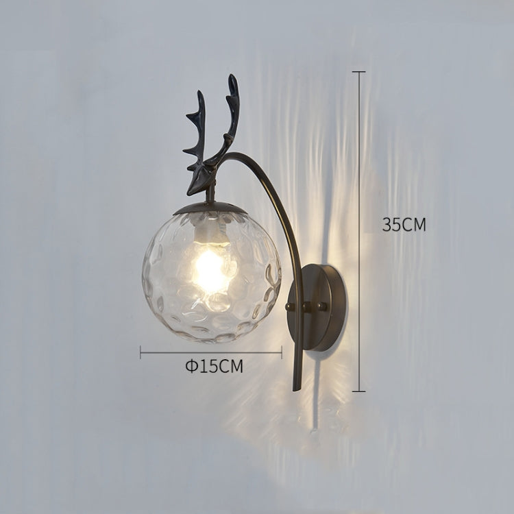 LED Glass Wall Bedroom Bedside Lamp Living Room Study Staircase Wall Lamp, Power source: 12W White Light