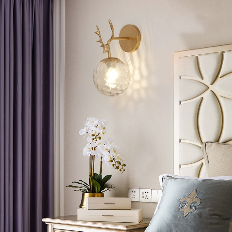 LED Glass Wall Bedroom Bedside Lamp Living Room Study Staircase Wall Lamp, Power source: 12W White Light