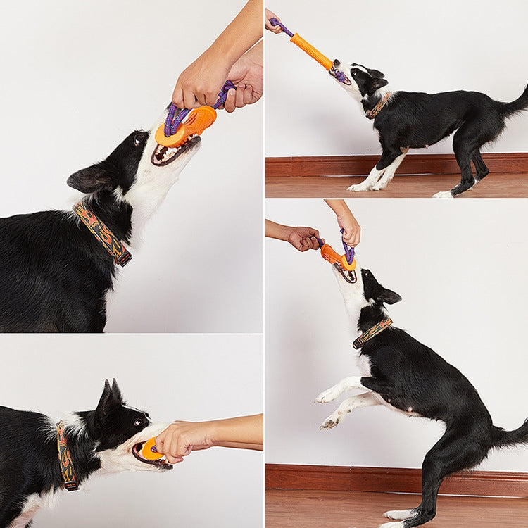 Pet Dog Rope Toy Rubber Bite Stick Training Tug Rope Dog Bite Rope