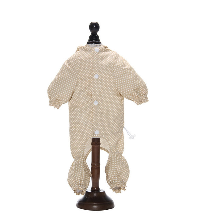 Dog Raincoat Out Four Foot Waterproof Dust Clothes Pet Raincoat, Size: M