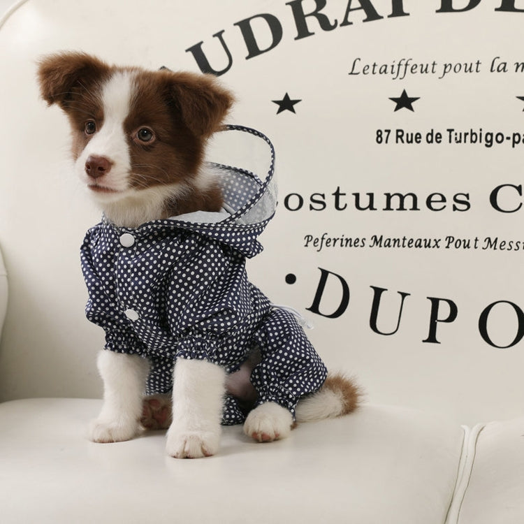 Dog Raincoat Out Four Foot Waterproof Dust Clothes Pet Raincoat, Size: XXL