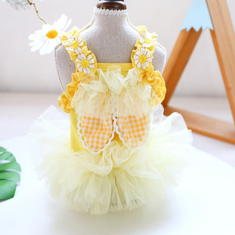 Pet Skirt Cat Dog Costume Yarn Skirt Pepper Princess Dress, Size: S