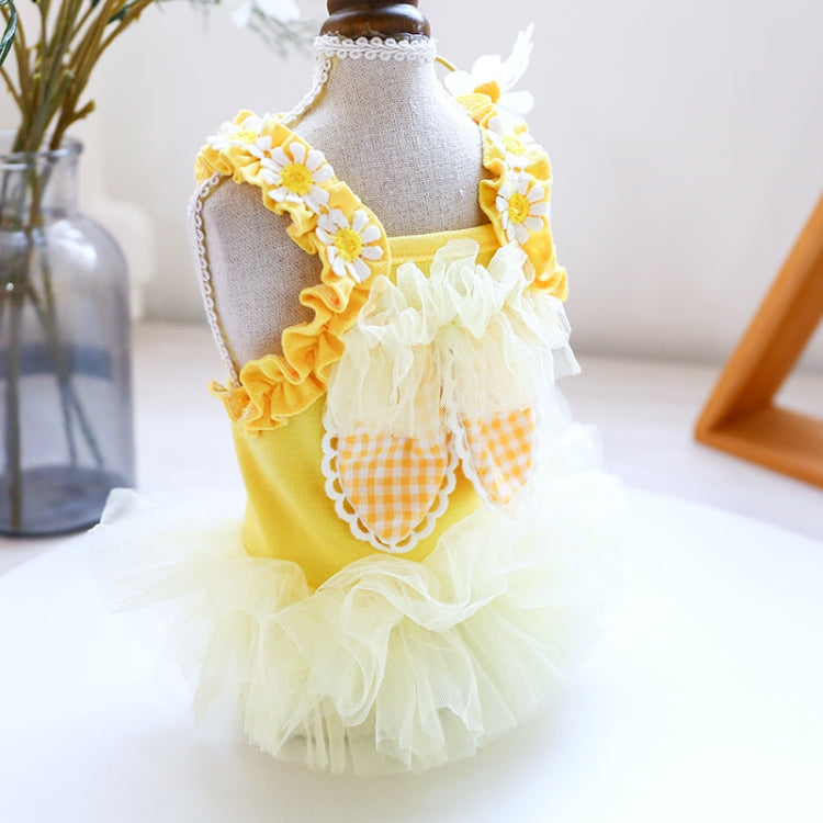 Pet Skirt Cat Dog Costume Yarn Skirt Pepper Princess Dress, Size: S