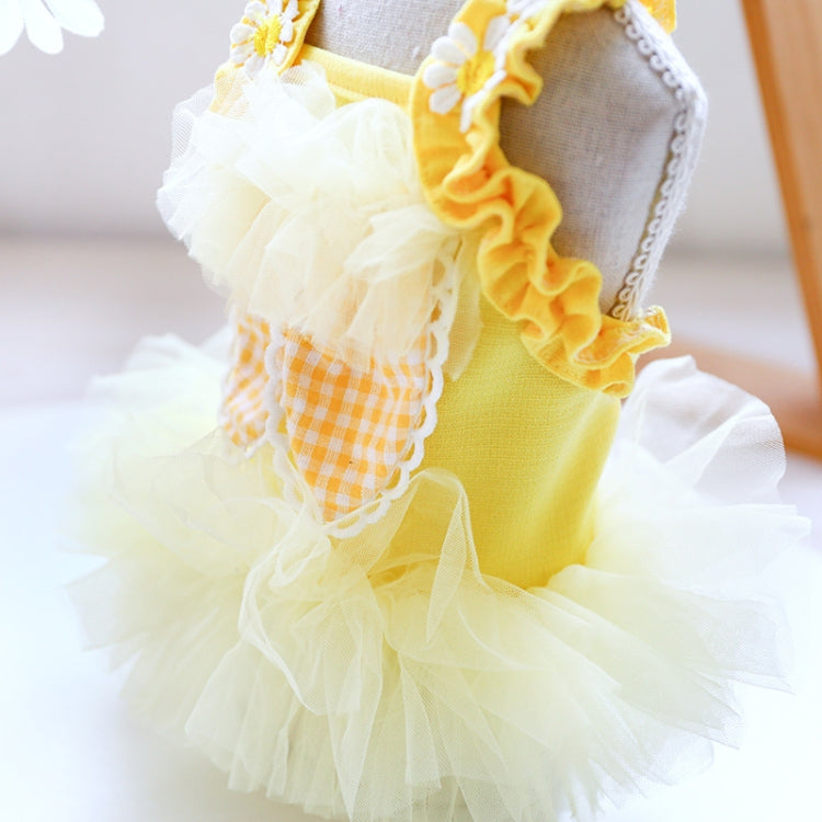 Pet Skirt Cat Dog Costume Yarn Skirt Pepper Princess Dress, Size: XL