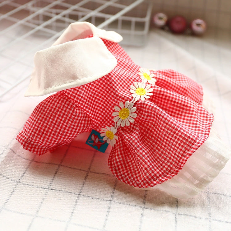 Dog Clothes Cat Small Dog Pet Flower Skirt, Size: S