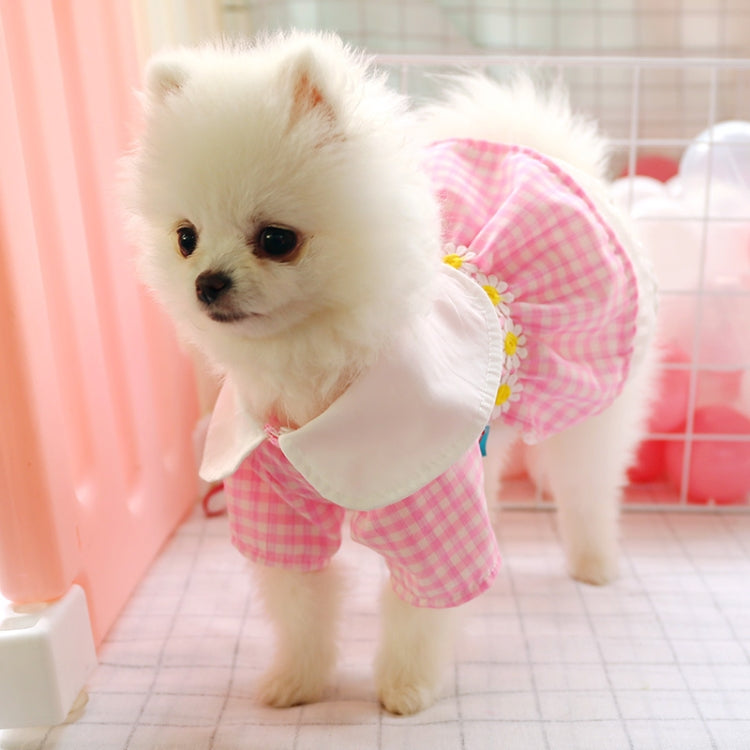 Dog Clothes Cat Small Dog Pet Flower Skirt, Size: L