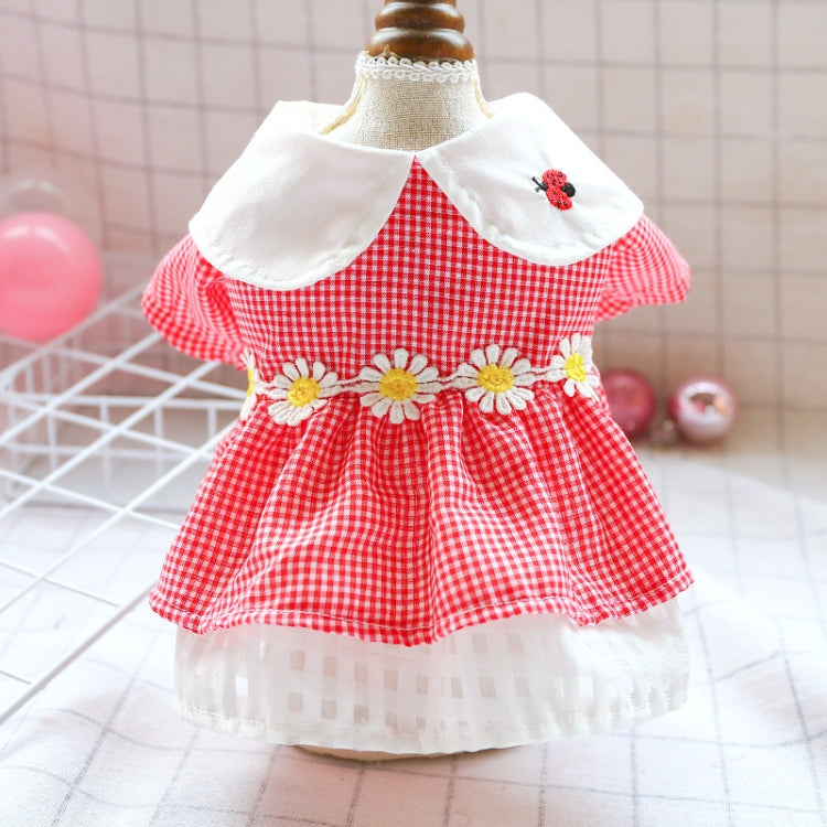 Dog Clothes Cat Small Dog Pet Flower Skirt, Size: L